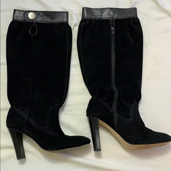 Michael Kors Harness Slouch Knee high BOOTS Heels - Picture 1 of 4